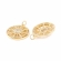 Pakabukas- paauksuota 18K auksu su cirkoniais, 20mm 