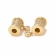 Karoliukas paauksuotas 18K, 13x10x7mm