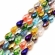 Stiklas facetuotas, miksas, 15x10mm, juosta ~14vnt.
