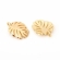 Pakabukas monsteros lapas, paauksuotas 18K, 19x15x2mm