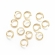 Žiedeliai nerūdijančio plieno paauksuoti 18K auksu, 6x0.8mm, pakuotė 200vnt.
