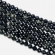 Obsidianas, facetuotas, apvalus, 8mm, 1vnt.