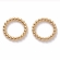 Žiedas nerūdijančio plieno, auksuotas 14K, 21x3mm