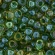 Toho biseris TR-08-242 8/0 Inside-Color Luster Jonquil/Emerald-Lined