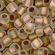 Toho biseris TR-08-989F 8/0  Gold-Lined Frosted Crystal