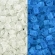 Toho biseris TR-08-2711 8/0  Glow In The Dark - Crystal/Bright Blue