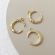 Pakabukas Mėnuliukas, paauksuota 14K, 20x15mm 