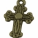 Pakabukas kryželis žalvarinis 20x13mm