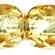 Preciosa kristalas Topaz 4mm
