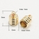  Antgalis odelei, kaspinui, raudonojo aukso spalvos 9x6mm