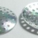 Perforuotas diskas sidabro spalvos 29mm