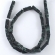 Jaspis, juodai zalias, apie 13x5mm