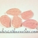 Čekiško stiklo karoliukas Lapelis Rose skaidrus 14mm