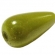Akrilinis karoliukas, 15x8mm, garstyčių spalvos, žvilgantis