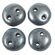 CzechMates Lentil 6mm, Matte Hematite