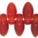 Dagger karoliukas 2,5/6mm, Siam Ruby