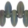 Dagger karoliukas 2,5/6mm, Matte iris Green