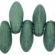 Dagger karoliukas 2,5/6mm, Green Pastel Rainbow