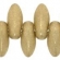 Dagger karoliukas 2,5/6mm, Matte Metallic Flax