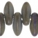Dagger karoliukas 2,5/6mm, Matte iris Brown