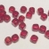 Čekiško stiklo karoliukas kubas Siam 4mm