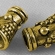 Aukso spalvos kepurėlė 8x5mm