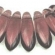 Dagger karoliukas 3x10mm, Amethyst