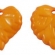 Lapelis akrilinis oranžinis 15x15mm 