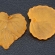 Lapelis akrilinis oranžinis šerkšnuotas 15x15mm