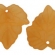 Lapelis akrilinis oranžinis matinis 24x22,5mm 