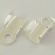 Detalė užbaigimui sidabro spalvos 6x3mm.pakuotė 10vnt.