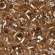 Preciosa Twin - 50g. originali pakuotė, 2,5x5mm, skaidrūs su aukso folija 