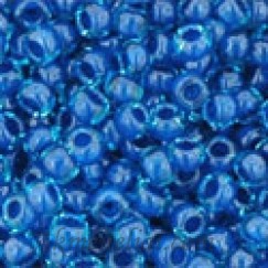 Toho biseris TR-11-932 11/0 Inside-Color Aqua/Capri Lined