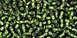 Toho biseris TR-11-37 11/0 Silver-Lined Olivine