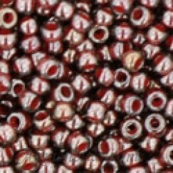 Toho biseris TR-11-363 11/0 Inside-Color Montana Blue/Oxblood Lined