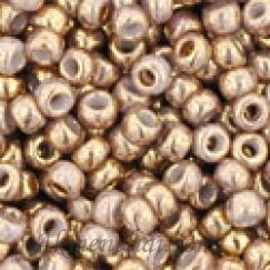 Toho biseris TR-11-1700 11/0 Gilded Marble White