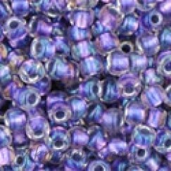Toho biseris TR-11-265 11/0 Inside-Color Rainbow Crystal/Metallic Purple Lined