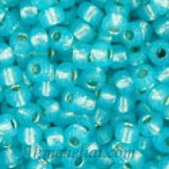 Toho biseris TR-11-2117 11/0 Silver Lined Milky Aqua