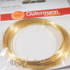Gutermano paauksuota vielutė 0,8mm, 6 metrai