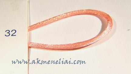Atlasinė virvelė Manubens, storis 1,5mm