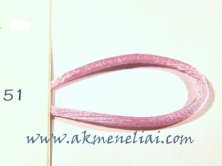 Atlasinė virvelė Manubens, storis 1,5mm