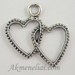 Pakabukas širdelė 22x22mm