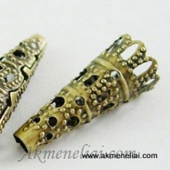 Kepurėlė žalvario spalvos 23x9mm
