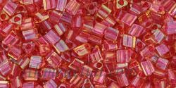 Toho biseris Triangle TG-11-241 11/0 Inside-Color Rainbow Lt Topaz/Mauve Lined