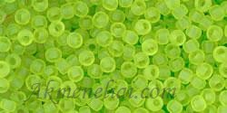 Toho biseris TR-11-4F 11/0 Transparent Frosted Lime Green