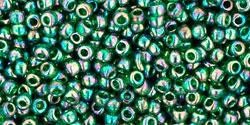 Toho biseris TR-11-179 11/0 Transparent Rainbow Green Emerald