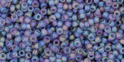 Toho biseris TR-15-166DF 15/0 Transparent Rainbow Frosted Lt. Tanzanite