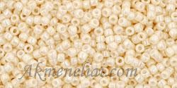 Toho biseris TR-15-123 15/0 Opaque Lustered Lt. Beige
