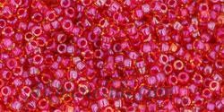 Toho biseris TR-15-241 15/0 Inside Color Rainbow Lt Topaz/Mauve Lined
