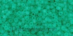 Toho biseris TR-15-72F 15/0 Transparent Frosted Dark Peridot
